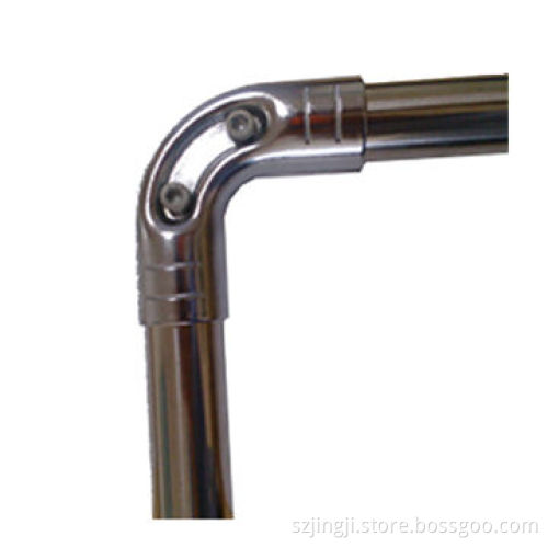 Metal Pipe Rack Joints with Chrome Plated Surface Treatment, in Elbow Connecting Type